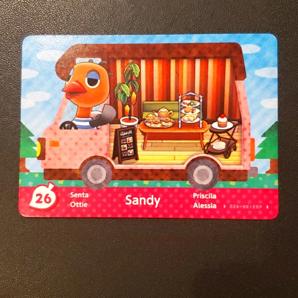 Sandy 26 welcome amiibo animal crossing RV series